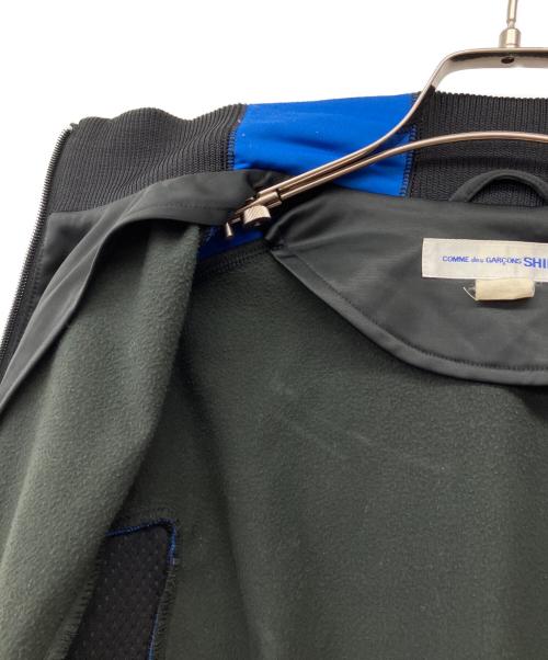 COMME des GARCONS SHIRT（コムデギャルソンシャツ）COMME des GARCONS SHIRT (コムデギャルソンシャツ) メッシュトラックジャケット ブラック×ブルー サイズ:Mの古着・服飾アイテム
