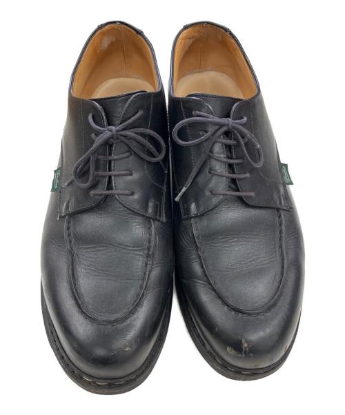 PARABOOT（パラブーツ）PARABOOT (パラブーツ) Uチップシューズ ブラック サイズ:9 1/2の古着・服飾アイテム