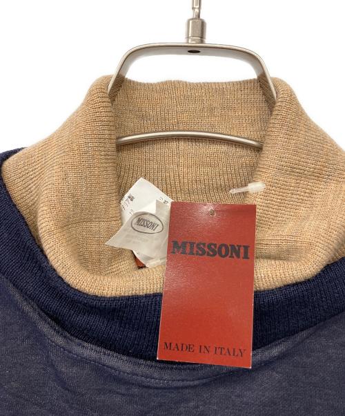 missoni（ミッソーニ）MISSONI (ミッソーニ) 厚手ニット ネイビー サイズ:48 未使用品の古着・服飾アイテム