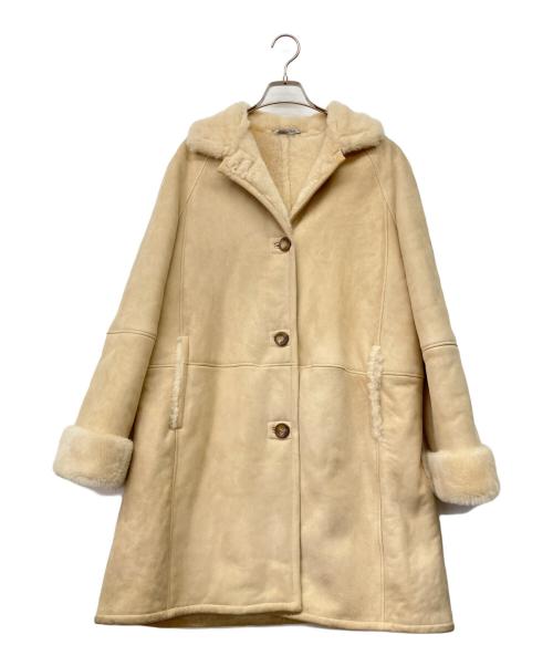 i BLUES（イ ブルース）i BLUES (イ ブルース) ムートンコート アイボリー サイズ:42の古着・服飾アイテム