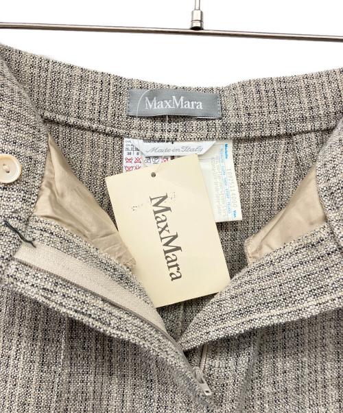 MaxMara（マックスマーラ）MaxMara (マックスマーラ) 90'sリネンシルクパンツスーツ ベージュ サイズ:42 未使用品の古着・服飾アイテム