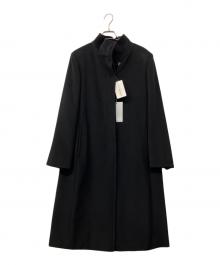 MaxMara（マックスマーラ）の古着「90'sスタンドカラーウールコート」｜ブラック
