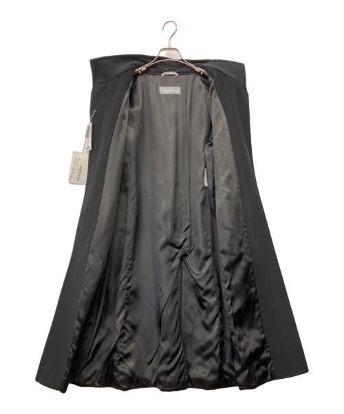MaxMara（マックスマーラ）MaxMara (マックスマーラ) 90'sスタンドカラーウールコート ブラック サイズ:40 未使用品の古着・服飾アイテム