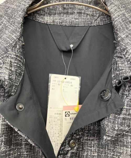 MaxMara（マックスマーラ）MaxMara (マックスマーラ) リバーシブルレインコート グレー×ブラック サイズ:40 未使用品の古着・服飾アイテム