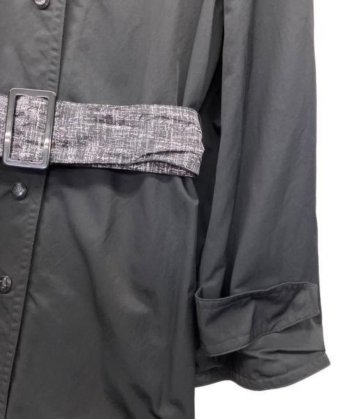 MaxMara（マックスマーラ）MaxMara (マックスマーラ) リバーシブルレインコート グレー×ブラック サイズ:40 未使用品の古着・服飾アイテム