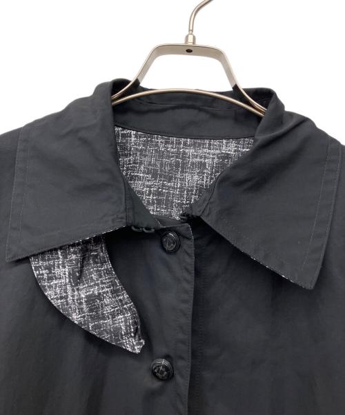 MaxMara（マックスマーラ）MaxMara (マックスマーラ) リバーシブルレインコート グレー×ブラック サイズ:40 未使用品の古着・服飾アイテム