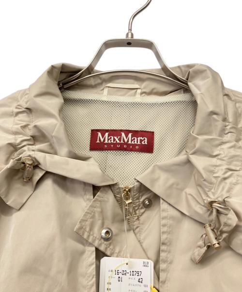 Max Mara Studio（マックスマーラ ストゥディオ）MAX MARA STUDIO (マックスマーラ ストゥディオ) ナイロンコート ベージュ サイズ:42 未使用品の古着・服飾アイテム