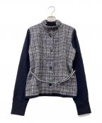 MaxMaraマックスマーラ）の古着「ニットカーディガン」｜ネイビー