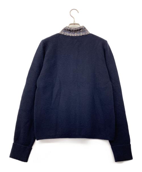 MaxMara（マックスマーラ）MaxMara (マックスマーラ) ニットカーディガン ネイビー サイズ:L 未使用品の古着・服飾アイテム