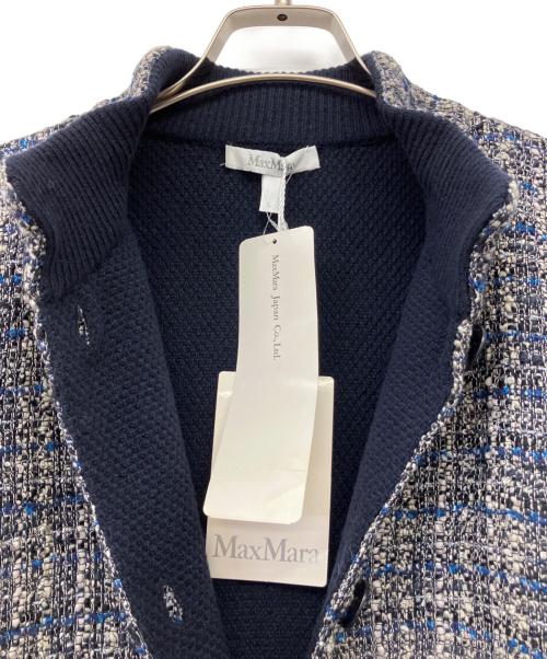 MaxMara（マックスマーラ）MaxMara (マックスマーラ) ニットカーディガン ネイビー サイズ:L 未使用品の古着・服飾アイテム