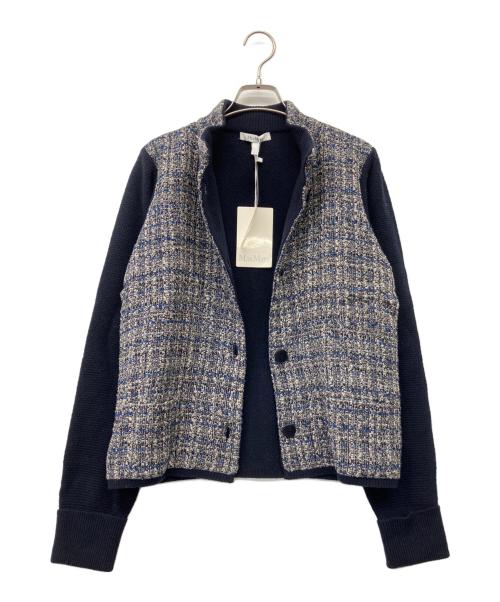 MaxMara（マックスマーラ）MaxMara (マックスマーラ) ニットカーディガン ネイビー サイズ:L 未使用品の古着・服飾アイテム