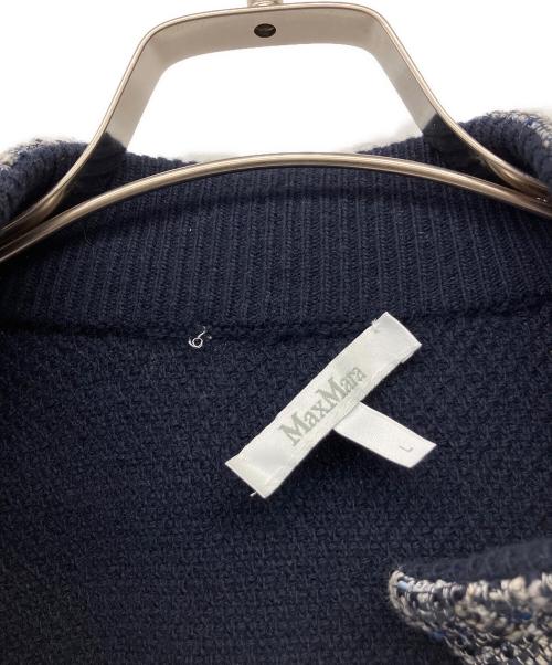 MaxMara（マックスマーラ）MaxMara (マックスマーラ) ニットカーディガン ネイビー サイズ:L 未使用品の古着・服飾アイテム