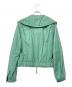 MAX MARA STUDIO (マックスマーラ ストゥディオ) ラムレザージップアップブルゾン64410197 エメラルドグリーン サイズ:40 未使用品：25000円