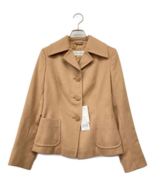 MaxMara（マックスマーラ）MaxMara (マックスマーラ) 90'sキャメルジャケット ベージュ サイズ:36 未使用品の古着・服飾アイテム