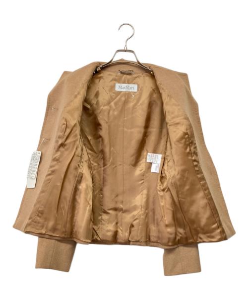 MaxMara（マックスマーラ）MaxMara (マックスマーラ) 90'sキャメルジャケット ベージュ サイズ:36 未使用品の古着・服飾アイテム