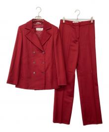 MaxMara（マックスマーラ）の古着「90'sキャメルパンツダブルスーツ」｜レッド
