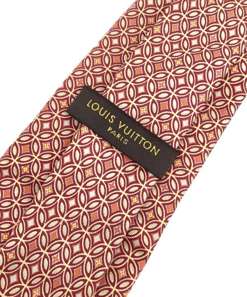 LOUIS VUITTON（ルイ ヴィトン）LOUIS VUITTON (ルイ ヴィトン) ロゴサークルネクタイ オレンジ サイズ:-の古着・服飾アイテム