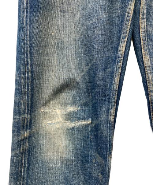 FDMTL（ファンダメンタル）FDMTL (ファンダメンタル) ダメージ加工REGULAR STRAIGHT DENIM インディゴ サイズ:81cm(W32)の古着・服飾アイテム