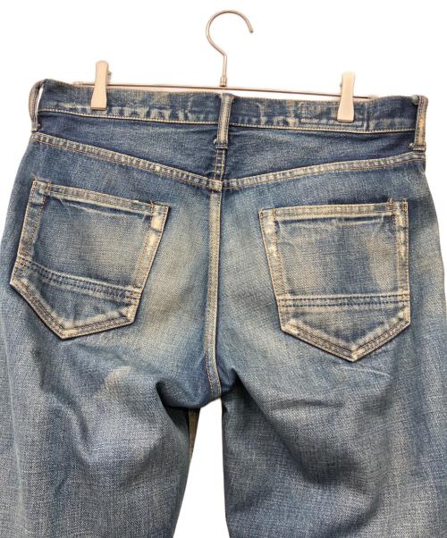 FDMTL（ファンダメンタル）FDMTL (ファンダメンタル) ダメージ加工REGULAR STRAIGHT DENIM インディゴ サイズ:81cm(W32)の古着・服飾アイテム