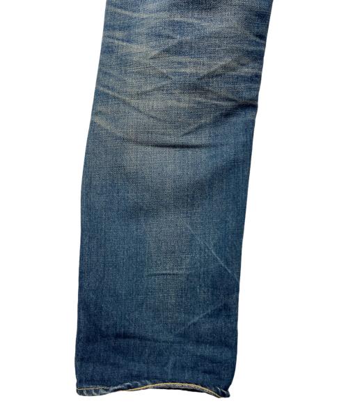 FDMTL（ファンダメンタル）FDMTL (ファンダメンタル) ダメージ加工REGULAR STRAIGHT DENIM インディゴ サイズ:81cm(W32)の古着・服飾アイテム