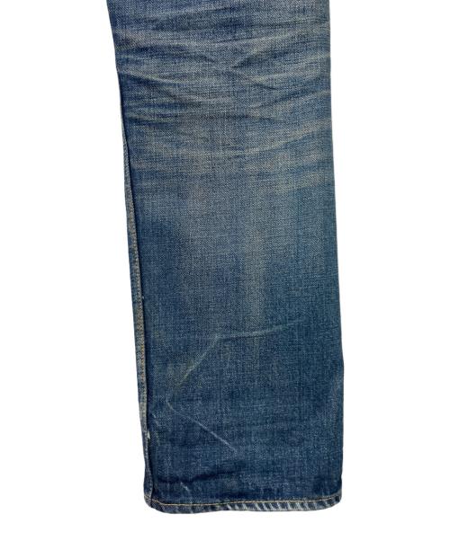 FDMTL（ファンダメンタル）FDMTL (ファンダメンタル) ダメージ加工REGULAR STRAIGHT DENIM インディゴ サイズ:81cm(W32)の古着・服飾アイテム