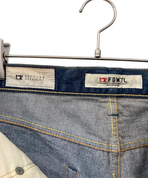 FDMTL（ファンダメンタル）FDMTL (ファンダメンタル) ダメージ加工REGULAR STRAIGHT DENIM インディゴ サイズ:81cm(W32)の古着・服飾アイテム