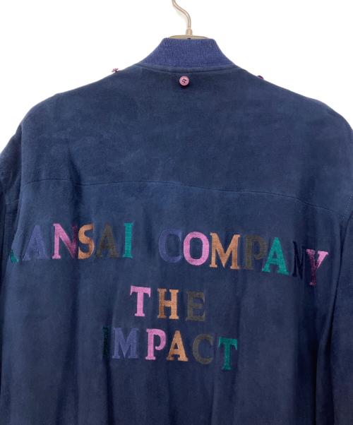 KANSAI YAMAMOTO（カンサイ ヤマモト）KANSAI YAMAMOTO (カンサイ ヤマモト) 90'sジップジャケット ネイビー サイズ:Mの古着・服飾アイテム