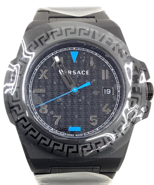 VERSACE（ヴェルサーチェ）VERSACE (ヴェルサーチェ) GRECA REACTION ブラックの古着・服飾アイテム