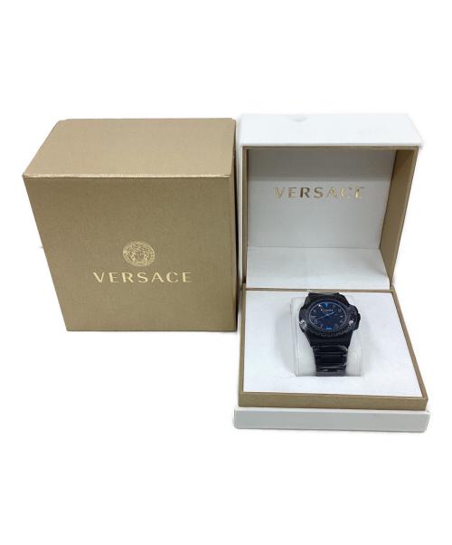 VERSACE（ヴェルサーチェ）VERSACE (ヴェルサーチェ) GRECA REACTION ブラックの古着・服飾アイテム