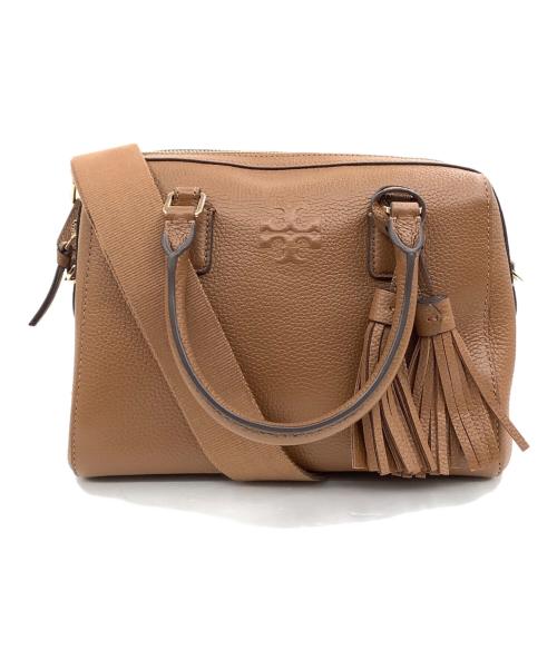 TORY BURCH（トリーバーチ）TORY BURCH (トリーバーチ) 3WAYボストンショルダーバッグ ブラウンの古着・服飾アイテム