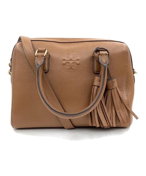 TORY BURCH（トリーバーチ）TORY BURCH (トリーバーチ) 3WAYボストンショルダーバッグ ブラウンの古着・服飾アイテム