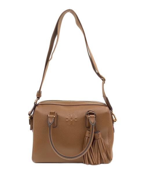 TORY BURCH（トリーバーチ）TORY BURCH (トリーバーチ) 3WAYボストンショルダーバッグ ブラウンの古着・服飾アイテム