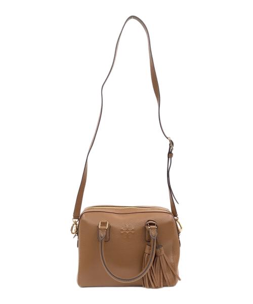 TORY BURCH（トリーバーチ）TORY BURCH (トリーバーチ) 3WAYボストンショルダーバッグ ブラウンの古着・服飾アイテム