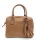 TORY BURCH (トリーバーチ) 3WAYボストンショルダーバッグ ブラウン：30000円
