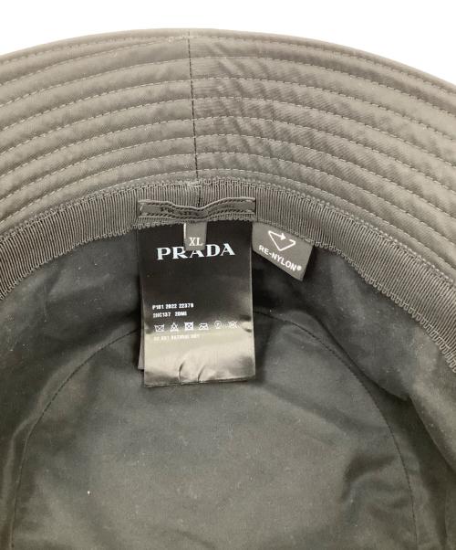 PRADA（プラダ）PRADA (プラダ) RE-NYRON BUCKET HAT ブラック サイズ:　XLの古着・服飾アイテム