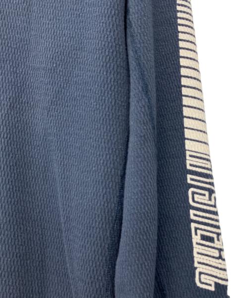Hysteric Glamour（ヒステリックグラマー）Hysteric Glamour (ヒステリックグラマー) SIDE LINEヘンリーネックプリントスウェット ネイビー サイズ:Mの古着・服飾アイテム