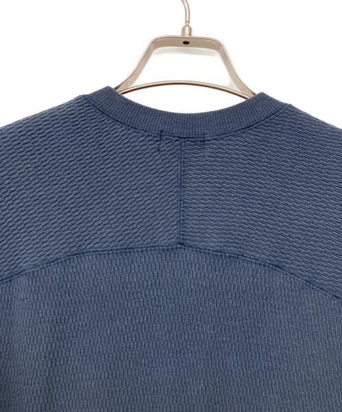 Hysteric Glamour（ヒステリックグラマー）Hysteric Glamour (ヒステリックグラマー) SIDE LINEヘンリーネックプリントスウェット ネイビー サイズ:Mの古着・服飾アイテム