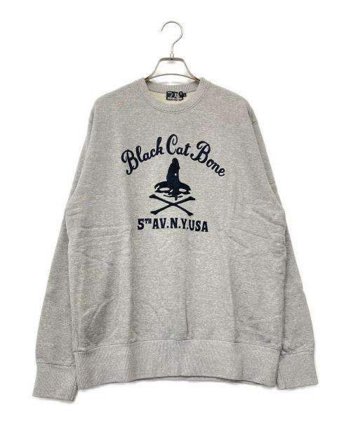 Hysteric Glamour（ヒステリックグラマー）Hysteric Glamour (ヒステリックグラマー) Women's Grey and Black Sweatshirt グレー サイズ:Lの古着・服飾アイテム