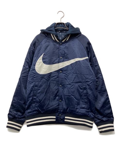 NIKE（ナイキ）NIKE (ナイキ) F.C.Real Bristol (エフシーレアルブリストル) RIVERSIBLE STADIUM JACKET ネイビー サイズ:Mの古着・服飾アイテム