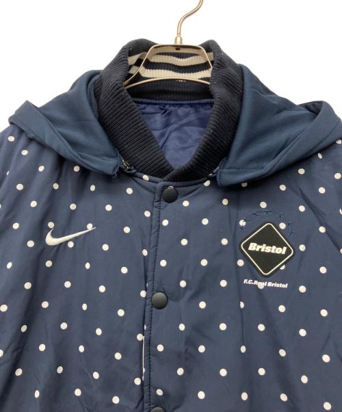 NIKE（ナイキ）NIKE (ナイキ) F.C.Real Bristol (エフシーレアルブリストル) RIVERSIBLE STADIUM JACKET ネイビー サイズ:Mの古着・服飾アイテム