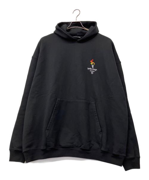 BALENCIAGA（バレンシアガ）BALENCIAGA (バレンシアガ) プルオーバーパーカー ブラック サイズ:XS 未使用品の古着・服飾アイテム