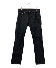 Saint Laurent Paris（サンローランパリ）の古着「ブラックジーンズ」｜ブラック