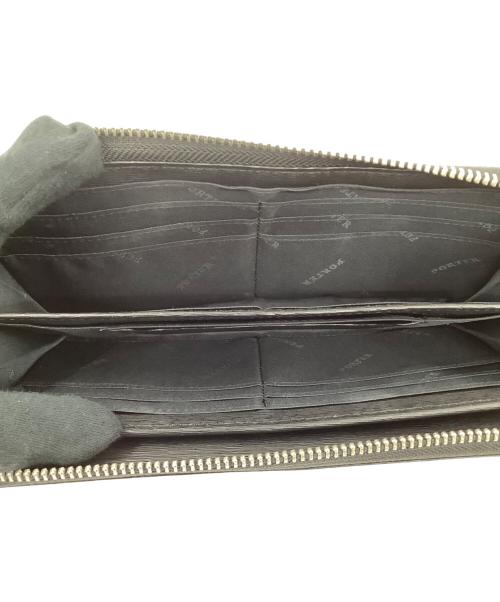 PORTER（ポーター）PORTER (ポーター) カレント　 LONG WALLET ブラックの古着・服飾アイテム