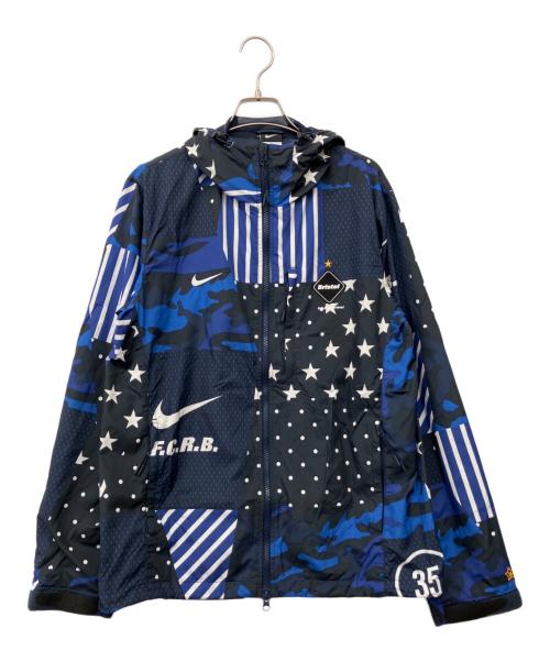 NIKE（ナイキ）NIKE (ナイキ) F.C.R.B. (エフシーレアルブリストル) WOVEN PRACTICE JACKET ネイビー サイズ:Mの古着・服飾アイテム