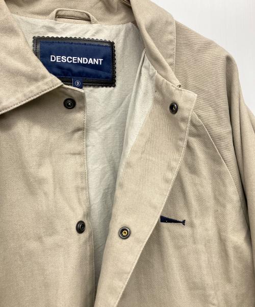 DESCENDANT（ディセンダント）DESCENDANT (ディセンダント) コーチジャケット ベージュ サイズ:3の古着・服飾アイテム