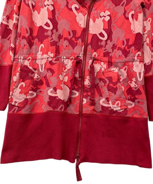 Vivienne Westwood RED LABEL（ヴィヴィアンウエストウッドレッドレーベル）Vivienne Westwood RED LABEL (ヴィヴィアンウエストウッドレッドレーベル) ジップジャケット レッド サイズ:2の古着・服飾アイテム