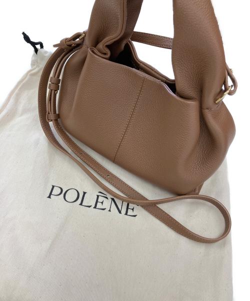 POLENE（ポレーヌ）POLENE (ポレーヌ) 2WAYショルダーバッグ キャメルの古着・服飾アイテム