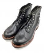 RED WINGレッドウィング）の古着「IRON RANGE　編上げブーツ」｜ブラック