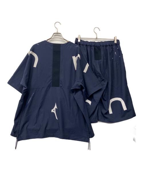 MIZUNO（ミズノ）MIZUNO (ミズノ) rhrn2 Woven Tee/rhrn2 H-Pants ネイビー サイズ:XLの古着・服飾アイテム