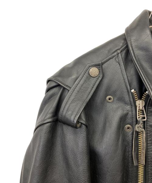 AVIREX（アヴィレックス）AVIREX (アヴィレックス) レザージャケット ブラック サイズ:XLの古着・服飾アイテム